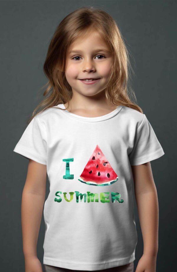 T-shirt Col Rond Fille - Pastek summer