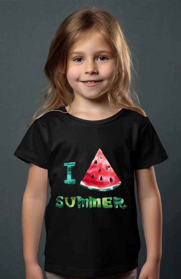 T-shirt Col Rond Fille - Pastek summer