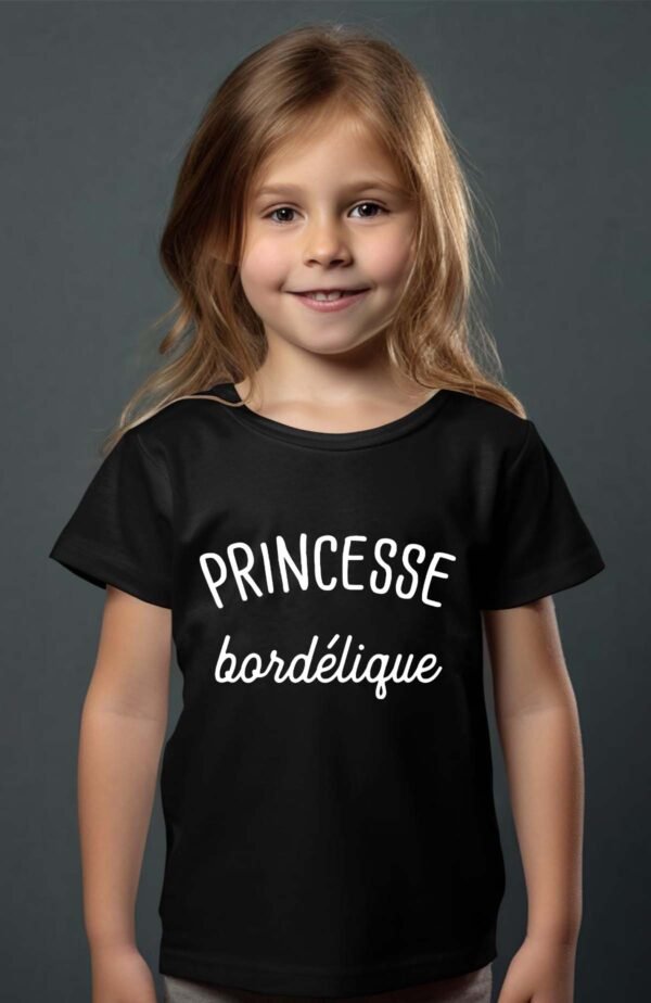 T-shirt Col Rond Fille - Princesse bordélique
