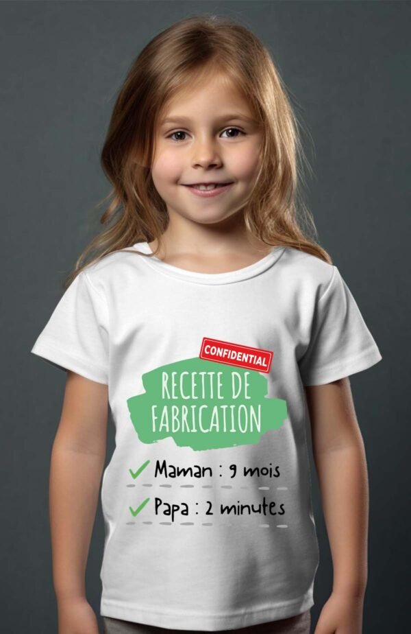 T-shirt Col Rond Fille - Recette de fabrication