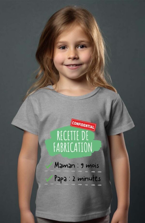 T-shirt Col Rond Fille - Recette de fabrication