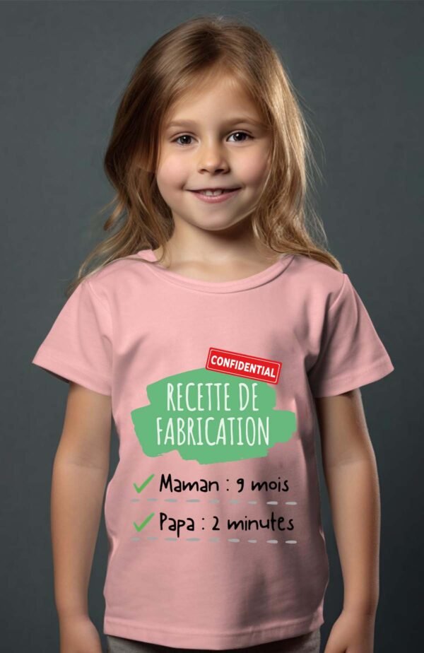 T-shirt Col Rond Fille - Recette de fabrication