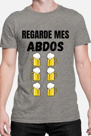 Regarde ABDOS – Tshirt Homme – Gris