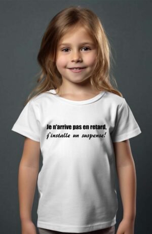 Retard Suspense – Tshirt Fille – Blanc