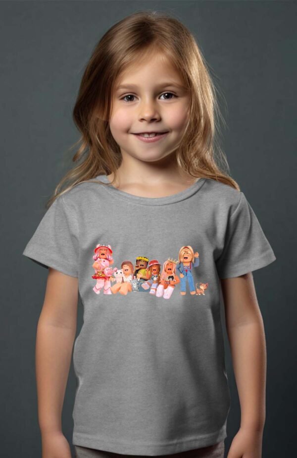 T-shirt Col Rond Fille - Roblox friends