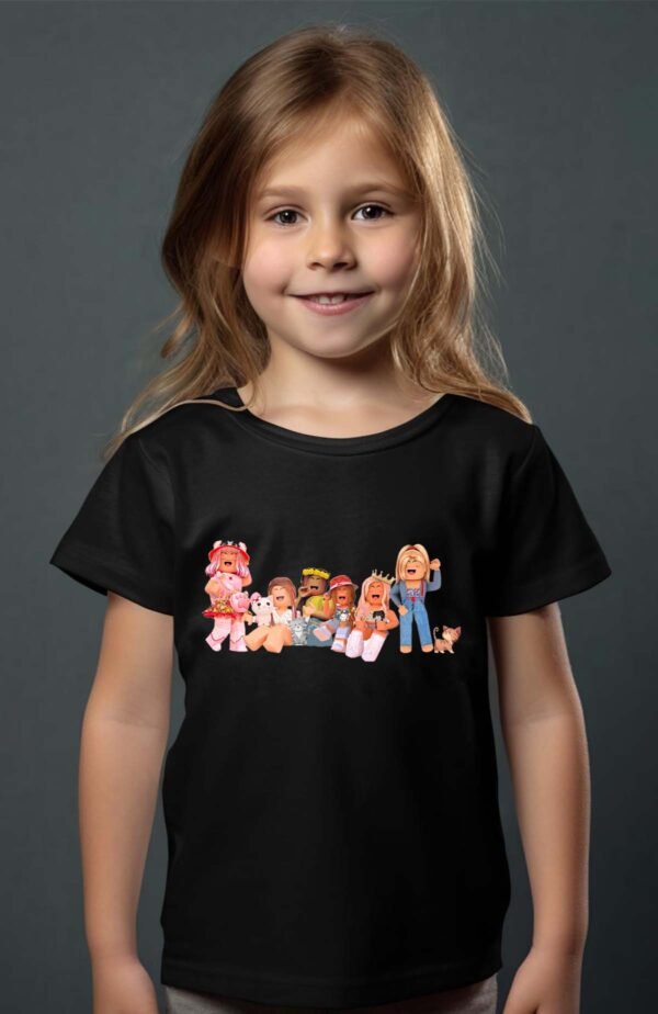T-shirt Col Rond Fille - Roblox friends
