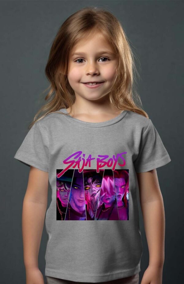 T-shirt Col Rond Fille - Saja boys triangle