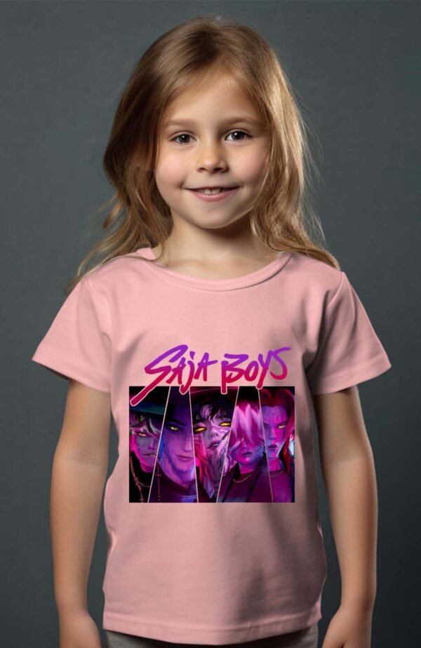 T-shirt Col Rond Fille - Saja boys triangle