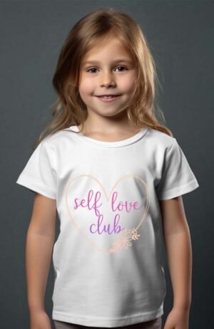 Self love pink – Tshirt Fille – Blanc