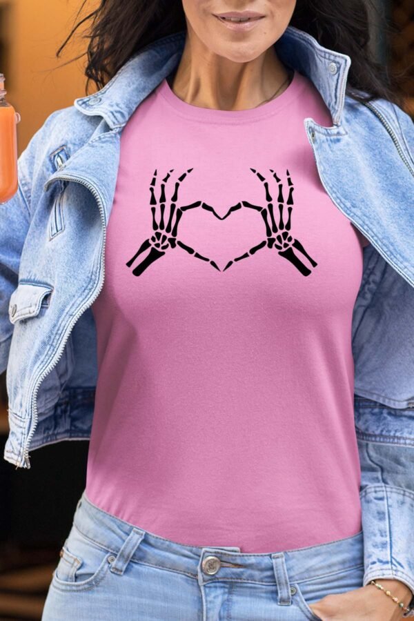 Sketon hand heart - Tshirt Femme
