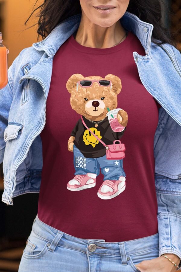Smiley bear - Tshirt Femme