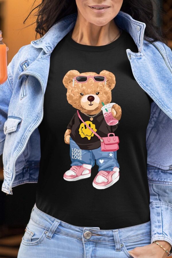 Smiley bear - Tshirt Femme