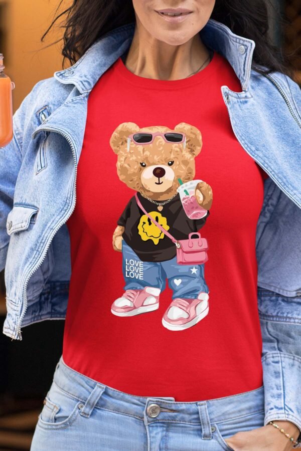 Smiley bear - Tshirt Femme