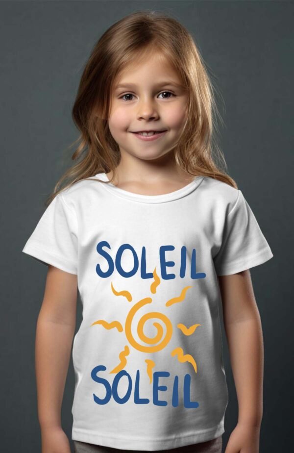 T-shirt Col Rond Fille - Soleil soleil