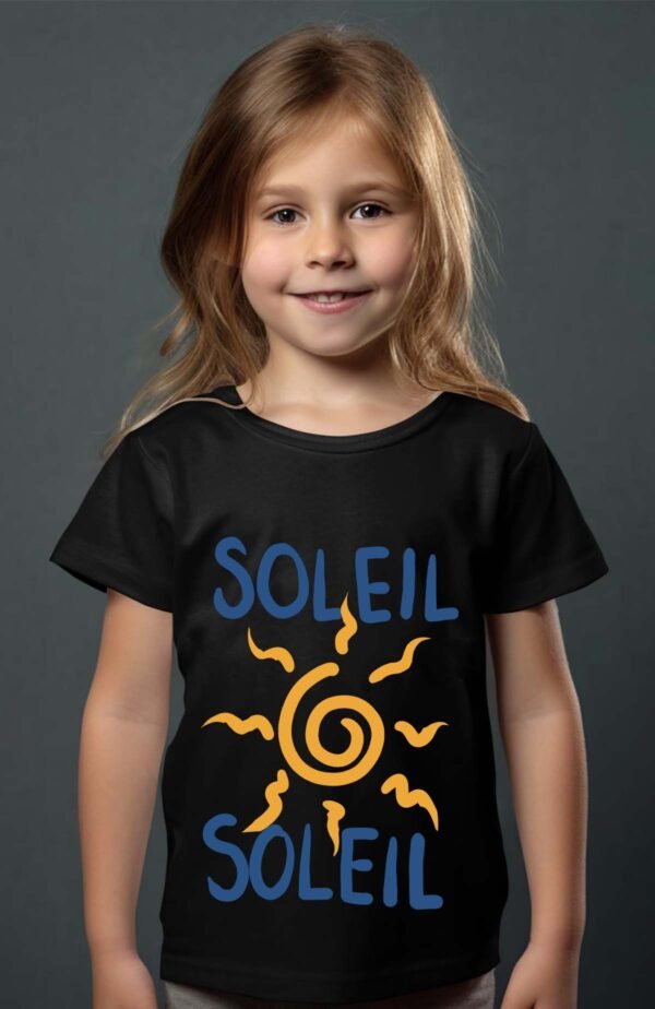 T-shirt Col Rond Fille - Soleil soleil