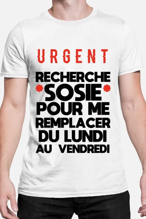 Urgent recherche sosie - Tshirt Homme