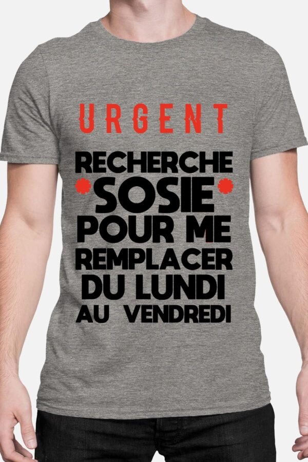 Urgent recherche sosie - Tshirt Homme