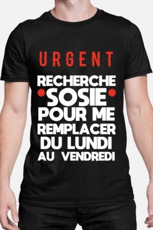 Urgent recherche sosie - Tshirt Homme