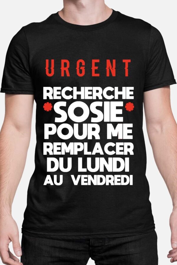 Urgent recherche sosie - Tshirt Homme