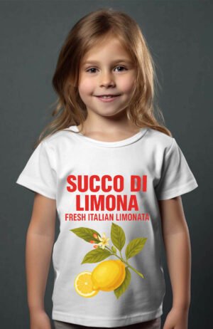 Succo limona – Tshirt Fille – Blanc