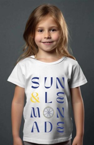 Sun And Lemonade – Tshirt Fille – Blanc