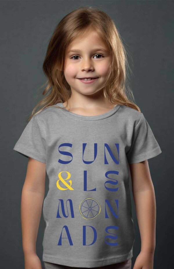 T-shirt Col Rond Fille - Sun and limonade
