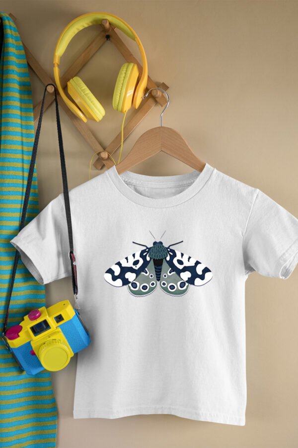 T-shirt Col Rond Fille - Papillon bleuté