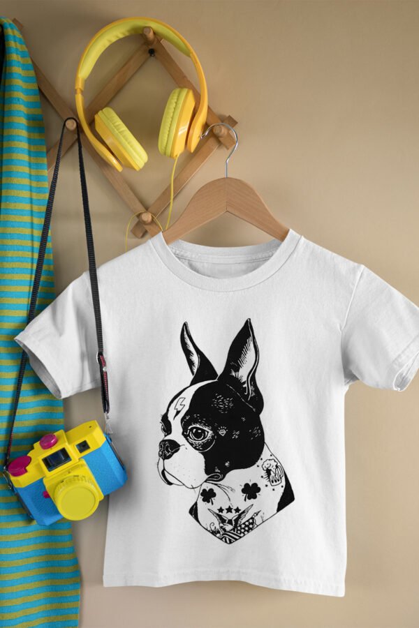 T-shirt Col Rond Fille - chien ter