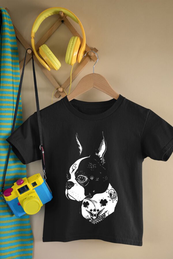 T-shirt Col Rond Fille - chien ter
