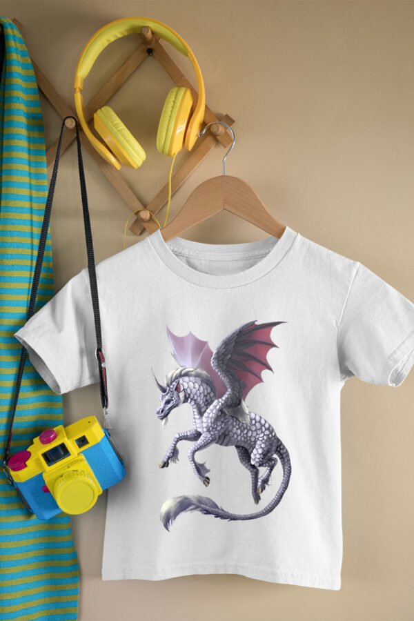 T-shirt Col Rond Fille - Unicorn dragon