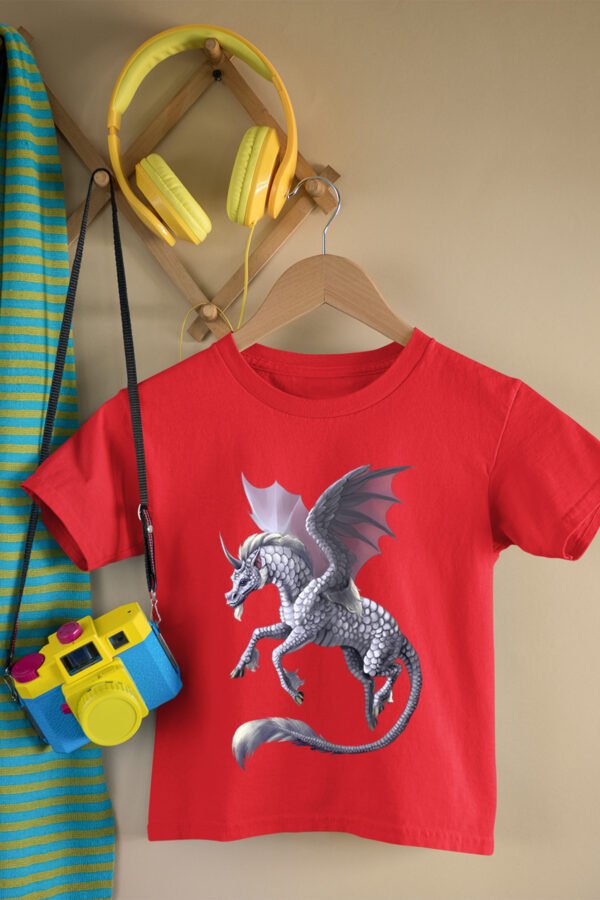 T-shirt Col Rond Fille - Unicorn dragon