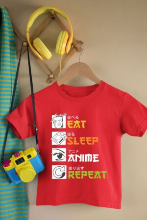 T-shirt Garçon en Gros | Eat sleep anime repeat
