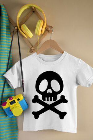 T-shirt Col Rond Garçon – pirates os – Blanc