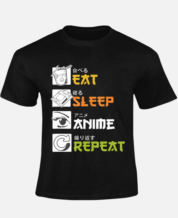 Eat sleep animé repeat - Tshirt Homme