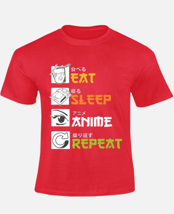 Eat sleep animé repeat - Tshirt Homme