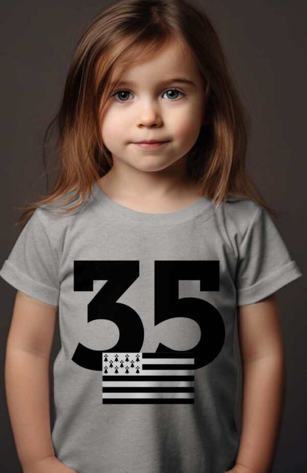 T-shirt Col Rond Fille - 35 Bretagne