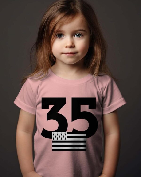 T-shirt Col Rond Fille - 35 Bretagne