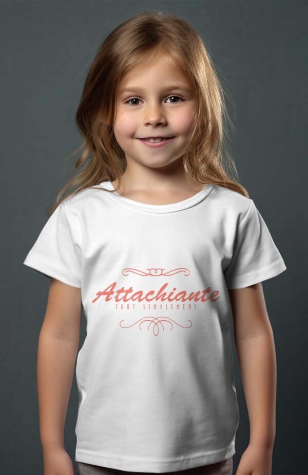 T-shirt Col Rond Fille - Attachiante tout simplement