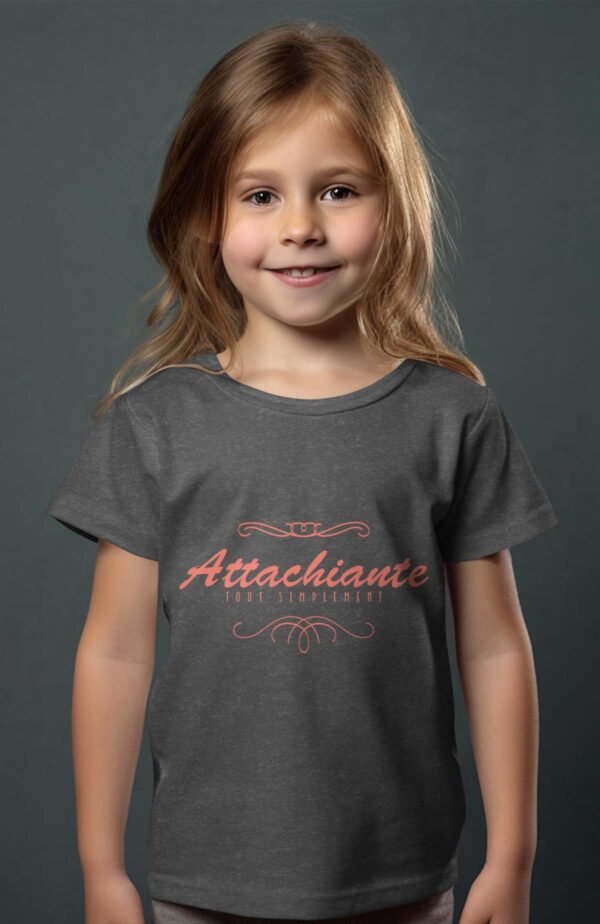 T-shirt Col Rond Fille - Attachiante tout simplement