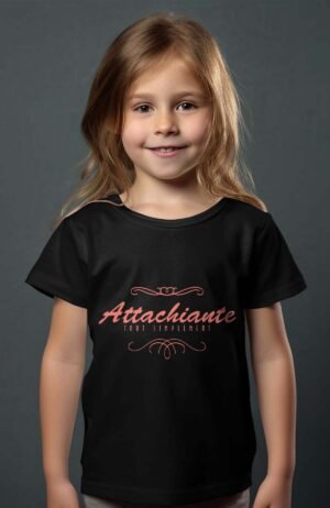 T-shirt Col Rond Fille - Attachiante tout simplement