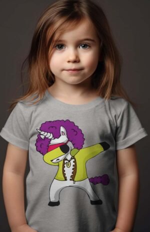 T-shirt Fille – DAB IMG4 – Gris