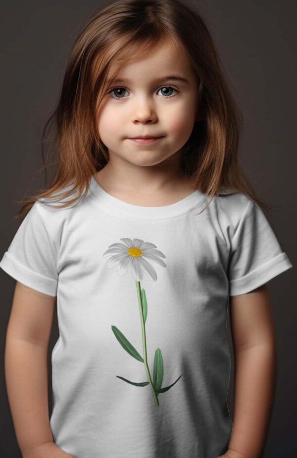 T-shirt Col Rond Fille - Fleur