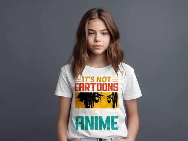 T-shirt Col Rond Fille - Its not cartoon anime