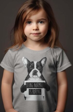 T-shirt Col Rond Fille - Being normal is boring