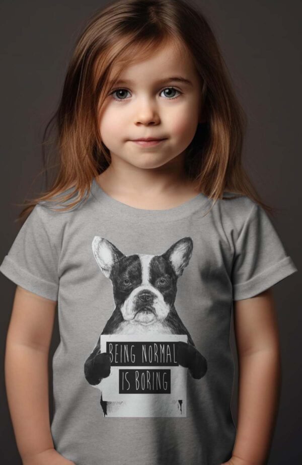 T-shirt Col Rond Fille - Being normal is boring