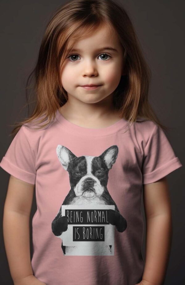 T-shirt Col Rond Fille - Being normal is boring
