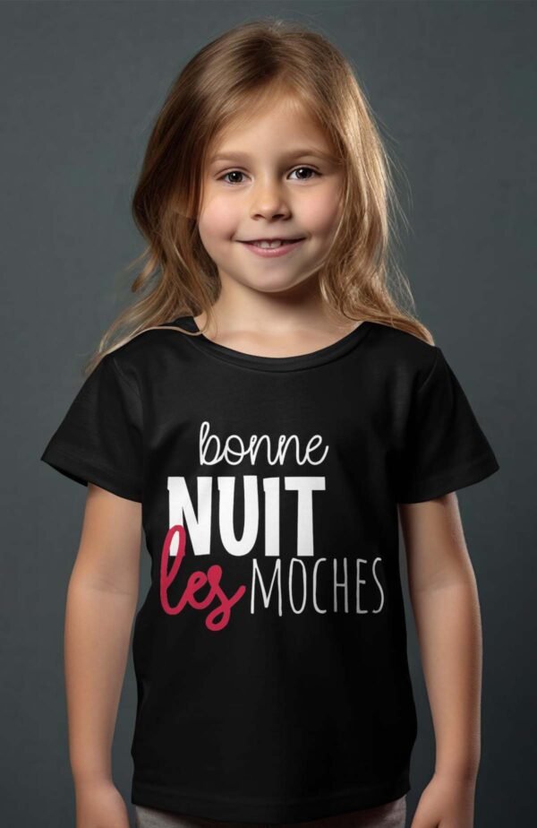 T-shirt Col Rond Fille - Bonne nuit les moches