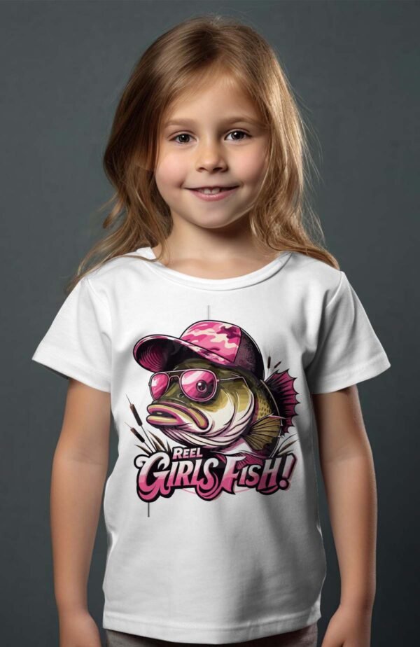 T-shirt Col Rond Fille - Girl fish