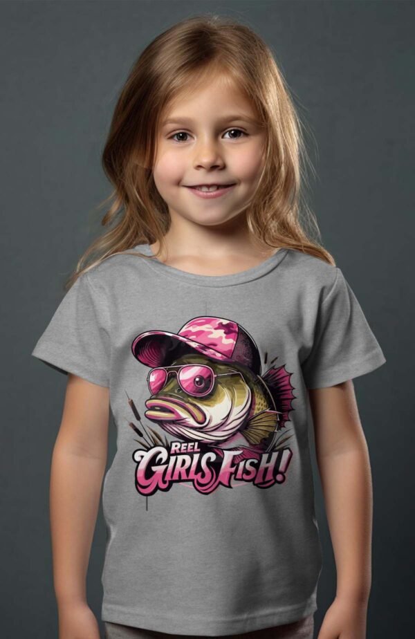 T-shirt Col Rond Fille - Girl fish