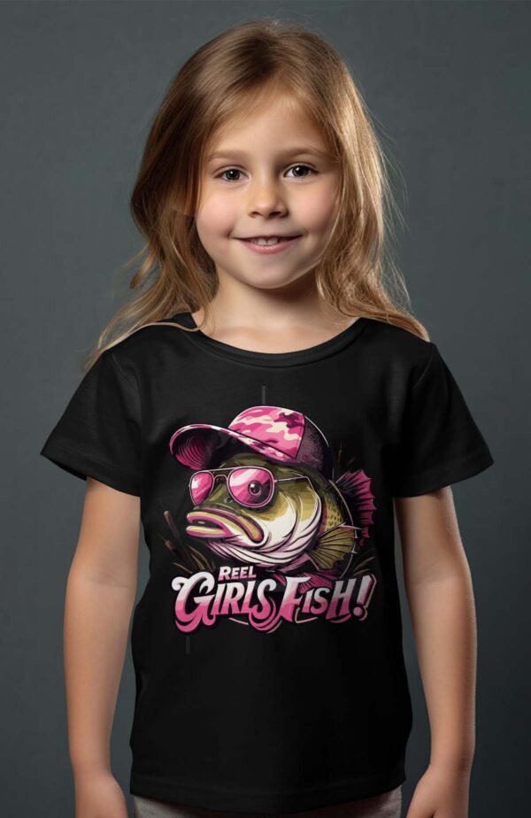 T-shirt Col Rond Fille - Girl fish